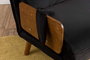 Atelier Del Sofa Cosmo Sofá-Cama de 2 Plazas - Negro